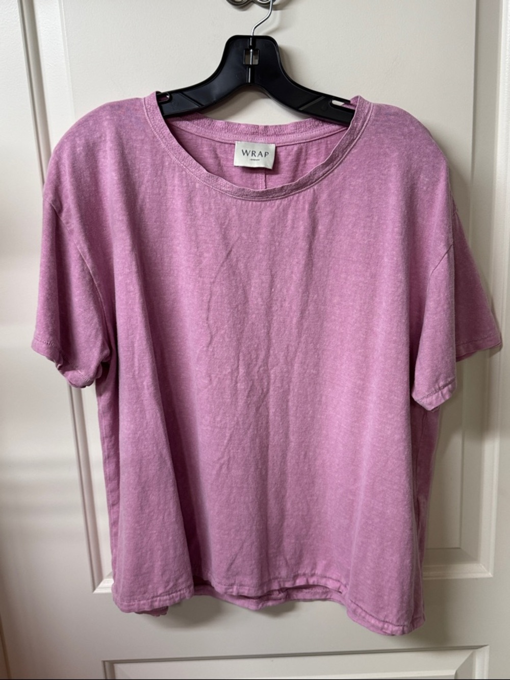 Wrap London Washed Mauve Short Sleeve Tee